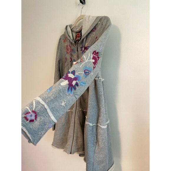 JOHNNY WAS Phoebe Tiered Hoodie NWT Size XS - Picture 3 of 7